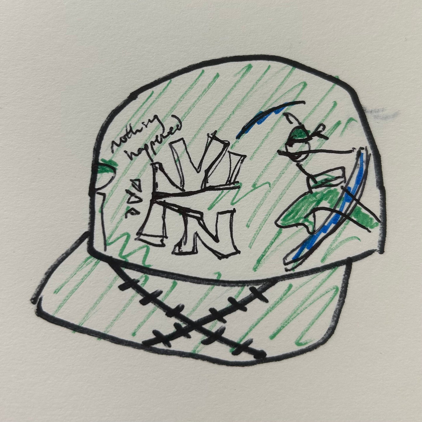 V2 of the green sword guy cap