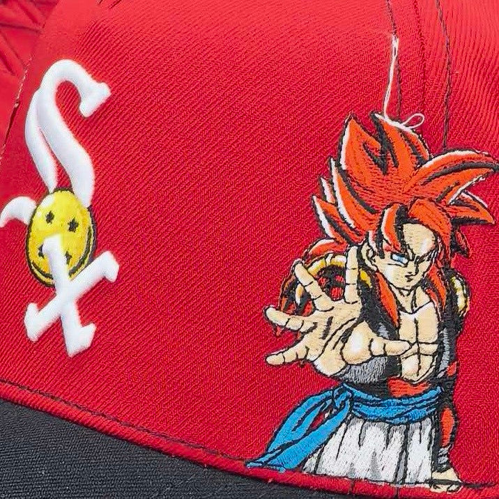 SSJ cap embroidery detail